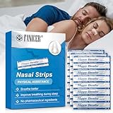 50 PCS Nasenpflaster Transparent, Nasenpflaster Schnarchen, Nose Strips for sleeping, At men bei verstopfter Nase Strips Nasal Nose, besser Atmen bei verstopfter Nase, Gegen Schnarchen