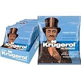 Krügerol Zuckerfrei – (14 x 50g) – Hustenbonbons mit Süßungsmitteln & natürlichem Birnenaroma – Zuckerfreie Halsbonbons mit Menthol nach Original Leipziger Rezeptur