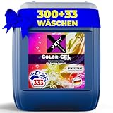 VERY® Color Waschmittel Flüssig Gel [10L KANISTER] - Flüssigwaschmittel für Bunte, Dunkle & Schwarze Wäsche - Buntwaschmittel XXL mit Frischeduft - Vollwaschmittel - Colorwaschmittel (20-60°C)