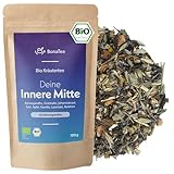 BIO Deine Innere Mitte - Ashwagandha Tee mit Johanniskraut, Baldrian, Tulsi, Lavendel und weiteren Kräutern für deine kleine Pause im Alltag, 100g