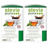 steviapura | Stevia Tabs 2x300 Stück Stevia Tabletten im Dosierspender 600 Stück - Sparpreis