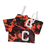 KOMBIUDA 3 Stück Kapitänsarmbänder für Fußball Verstellbare rutschfeste Armbinde Elastischem Leuchtenden Farben für Teamspiele und Sportveranstaltungen