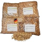 Landree® Starter Set Räucherschnitzel Kirsche, Apfel, Akazie, Buche, 4X 2 Liter für Smoker und Grill direkt vom BBQ-Holzhof