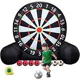 GwlThixion Aufblasbare Dartscheibe Fußball Aufblasbarer Outdoor-Fußballpfeil, riesige Fußball-Dartscheibe, Riesige Kick-Dart-Zielscheibe für Sportspiele im Garten