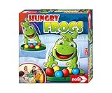 Noris Hungry Frogs – witziges Schnappspiel für Kinder ab 4 Jahren – actionreiches Reaktionsspiel mit schnellen Bewegungen – Familienspiel für 2–4 Spieler – Geschenkidee Jungen Mädchen Spielspaß