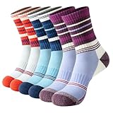 BISOUSOX Wandersocken Damen Merino Wollsocken Outdoor Thermosocken Atmungsaktive Warme Dicke Skisocken für Damen 3 Paare Wintersocken Merinowolle Crew Strümpfe Geschenk für Frauen Mama 37-42