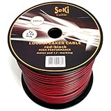Lautsprecherkabel 2x1,50mm2 - 100m - rot-schwarz - CCA - Audiokabel - Boxenkabel