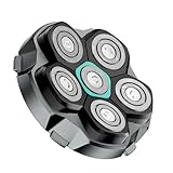 Ersatzrasierkopf für Glatzen Rasierer Herren, kensen 6D Kopfrasierer Schwimmender Rasierkopf Magnetische Austauschbarer Ersatz-Scherkopf Nass und Trocken