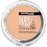 Maybelline New York 2-in-1 Puder Make-Up, Wasserfest und mattierend mit hoher Deckkraft, Super Stay Hybrid Powder Foundation, Nr. 21, 1 Stück