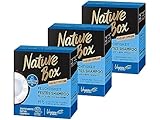 Nature Box Feuchtigkeit Festes Shampoo mit Kokosnuss-Öl, Naturkosmetik Vegan, 250 milliliters, 3er Pack (3 x 85g)