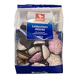 Weiss Lebkuchen Allerlei mit Zartbitterschokoladenboden (400g Packung)