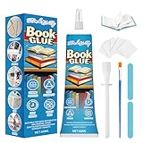 StinkBlitz Buchbinderleim Transparent, Flexibler Wasserfest Buchkleber, Papierkleber Extra Stark, Kleber für Buchreparatur, Buchbinden, Book Nook, Bilderrahmen, DIY-Projekte,60 ml