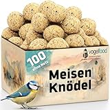 samore 100 Stück Meisenknödel ohne Netz vogelfood Vogelfutter Wildvogelfutter Ganzjahresfutter Fettfutter