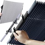 Sonnenblende Auto Teleskopisch Anpassbar Faltbar Heckscheibe Frontscheibe Seitenscheiben Innen Sonnenschutz Rollo Autos SUV MPV LKW 24794