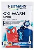 Heitmann Oxi Wash Sport, intensive Reingung mit Multi Aktiv Sauerstoff für Sport- und Funktionsbekleidung, 1x50 g