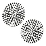 Glayent 2X WS2812 SK6812 Radius 110mm LED Ring 5050 DC5V DIY LED Ring Eingebauter RGB Adressierbarer LED Ring 93 Bits LEDs