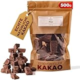 Zeremonieller Rohkakao Pisa - Kakaomasse 500g - Rohkakao Zeremonie - Keto Trinkschokolade ohne Zucker - Rohkakao Block - Spirituell Kakao - Trinkkakao - Rohkakao Schokolade - Kakaobohnen