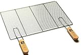 Edelstahl-Grillrost mit abnehmbaren Handgriffen 54 x 34 cm von Ihrem Grillrostprofi