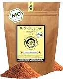 Uncle Spice BIO Cayennepfeffer Chilipulver 150g - BIO Chilischoten gemahlen - Cayennechili-Pulver in PREMIUM-BIO-QUALITÄT - 15.000 Scoville - mit leichter Schärfe - DE-ÖKO-005