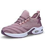 HLPGZL Sicherheitsschuhe Damen S3 Leicht Arbeitsschuhe Stahlkappen Luftkissen Schutzschuhe Atmungsaktiv Arbeitsschutzschuhe Sportlich, 38 EU , Pink