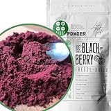 Gefriergetrocknete Brombeeren in Pulver | 100% Gefriergetrocknete Früchte Pulver Natürliche Trockenfrüchte ohne Zusatzstoffe | Fruchtpulver Trockenfrüchte Freeze Dried Fruit Blackberry Powder