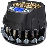 ZZap CS40 - Automatischer EURO Münzzähler & -sortierer - Geldzählmaschine Geldzähler Münzrohre Münzzählmaschine