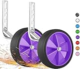 PROMETHEUS BICYCLES Stützräder Kinderfahrrad | Stützrad Kinderfahrrad | Fahrrad Stützräder 12 Zoll 14 Zoll 16 Zoll 18 Zoll für Kinder universal - stabile Stahlkonstruktion mit Gummi-Reifen (Violett)