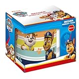 p:os 29460 - PAW Patrol - Tasse für Kinder, Trinkbecher für Jungen und Mädchen, ca. 200 ml Fassungsvermögen, Trinkgefäß aus Porzellan, im Geschenkkarton