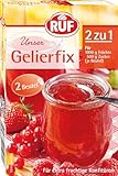 RUF Gelierfix 2 zu 1, veganes Geliermittel zum Einkochen und Gelieren von Marmelade, Konfitüre & Gelee, glutenfrei