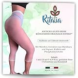 Ritalia® Wiederverwendbare Leggings beinwickel wassereinlagerung Cryo Profi-Behandlung mit kühler Wirkung für Beine Gesäß Hüften und Bauch Besser Schlankheitspflaster Bandagen Body Wrap