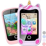 Kinder Handy, Smartphone für Mädchen Jungen, 28 Zoll großer Touchscreen telefon uhr kinder mit 16 Spiele Anruf SOS Kamera Musik Schrittzähler Wecker, kinderhandy 4-9 Jahre Geschenke (Rosa 02)