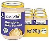 Bebivita Abendbrei Keks-Banane, 190g 6er Pack (6x190g)