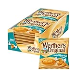 Werther's Original Salted Caramel Soft Eclair - 1 x 180g - Weiche Sahnetoffees mit Karamellcremefüllung mit leichter Salznote