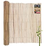 KOTARBAU® Bambusmatte Sichtschutz 100 x 300 cm Bambus Natural Sichtschutz Terrasse Bambuszaun Sichtschutzmatten Bambus Matten Bambussichtschutz Sichtschutz Terasse Sichtschutz für Balkon Bambus