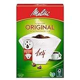 Melitta Filtertüten 1x4, 3 Aromazonen, Weiß, 80 Stück