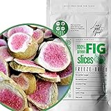 Gefriergetrocknete Feigen | 100% Natürlich Feigen Getrocknet | Ohne Zuckerzusatz Gesund Gefriergetrocknete Süßigkeiten | Gefriergetrocknete Früchte Freeze Dried Fruit Fig | ZingyZoo (100g)