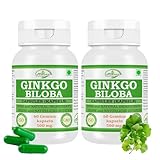 Morsan Nutraveda Ginkgo Biloba Kapseln, 500 mg Ginkgo-Extrakt, 60 Kapseln, Vegan, Reine Natürliche Zutaten, Vegetarisch, Glutenfrei (2)