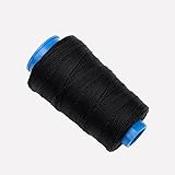 300 m starkes, gebundenes Nylon-Nähgarn, 0,68 mm breit, schwarzes Nylon-Polstergarn für Nähprojekte, Drachenschuhherstellung