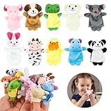 10 Stück Fingerpuppen,Liwein Niedliche Fingertiere Baby Story Time Requisiten Spielhandschuh Klein Tier Fingerpuppe Set für Geschichte Zeit Kindergeburstag Mitgebsel Fingerpuppen(Zehn Kleine Tiere)