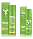 Plantur 39 Phyto-Coffein-Shampoo - 250 ml + Sprüh-Kur - 125 ml - Speziell für coloriertes und strapaziertes Haar - Gegen menopauselen Haarausfall