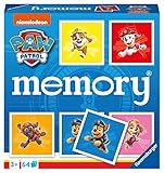 Ravensburger - 20887 - Paw Patrol memory®, der Spieleklassiker für alle Fans der TV-Serie Paw Patrol, Merkspiel für 2-8 Spieler ab 3 Jahren