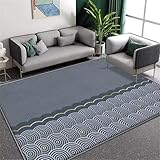 RUGMRZ Schlafzimmer Teppich Kleiner 70x140CM Zimmers Teppichboden blau Moderner geometrischer Kitchen flurteppich