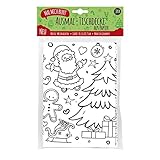 Mal Mich Bunt Ausmal-Tischdecke aus Papier Weihnachten