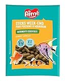 Aime Aimé | Sticks Wochenende Fische Aquarium | Futter für Aquarienfische | Alleinfuttermittel | Reich an essentiellen Nährstoffen, Vitaminen und Spurenelementen | 20 g | 17 Sticks