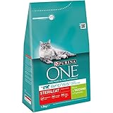 Purina One Bifensis Trockenfutter Katze Sterilcat reich in Truthahn und Weizen, 1,5 kg