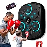 Musik Boxing Machine, Bluetooth Intelligente Boxmaschine Zur Wandmontage, Boxen Training Geräte mit Boxhandschuhen für Kinder, Erwachsene, Heimtraining, Fitnessstudio