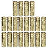 NineSSJLY 20 Stück M8 Messingdübel – Einschlagdübel aus Messing für Beton, Mauerwerk & Vollstein – Spreizdübel Metall Schwerlastdübel für Wandbefestigung – Ø10mm x 28mm Hochwertige M8 Messingdübel – 2