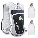 Geila Trinkrucksack, Trinkweste Outdoorsport Trail Marathoner Running Race Leichter Rucksack für Männer & Frauen mit 2 Wasserflaschen