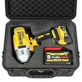 Koffer für Dewalt Schlag- und Drehmomentschlüssel – wasserdichter harter Werkzeugkoffer für Dewalt Set, Elektrowerkzeug-Kombi-Kit Tasche für Dewalt Atomic 20V Max 2/1 3/4 3/8 Zoll