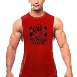 Tank Top Herren Gym,Unterhemd Herren Sport,Tankshirt Bedrucktes ärmelloses Leicht Unterziehshirt Atmungsaktiv Trägershirts Casual Sporttop Tanktops Unterhemden Muskelshirt Regular Fit Gym Laufshirt